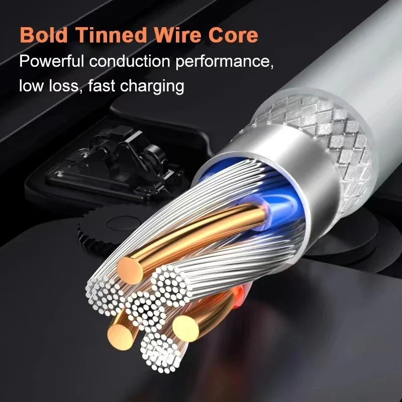 3–4pcs 100W USB Type-C to USB-C Cable | PD Fast Charging Cable for Samsung, Xiaomi, MacBook, Laptop, Phone
