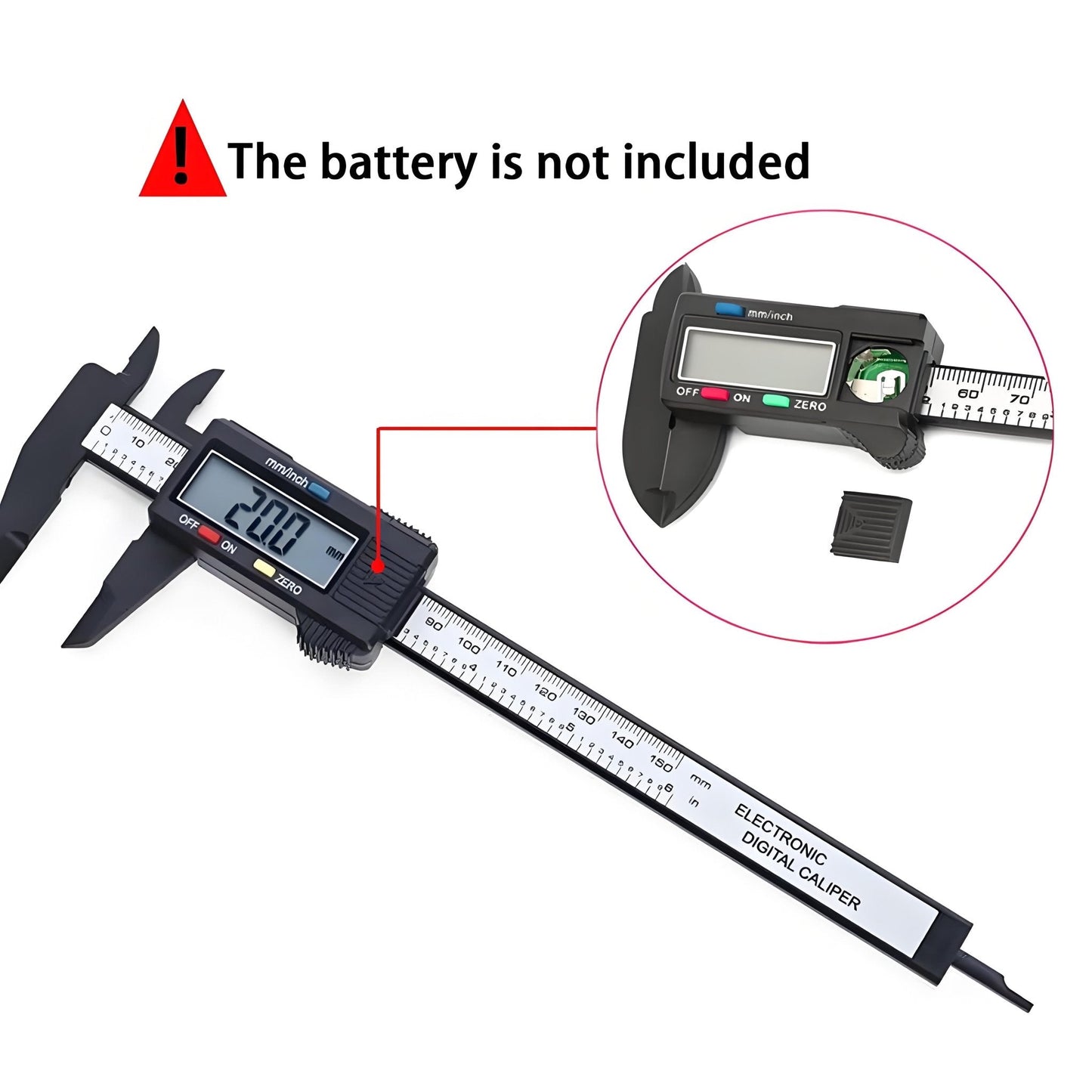 Smart 150mm 100mm Electronic Digital Caliper Carbon Fiber Dial Vernier Caliper Gauge Measuring Tool Digital Ruler
