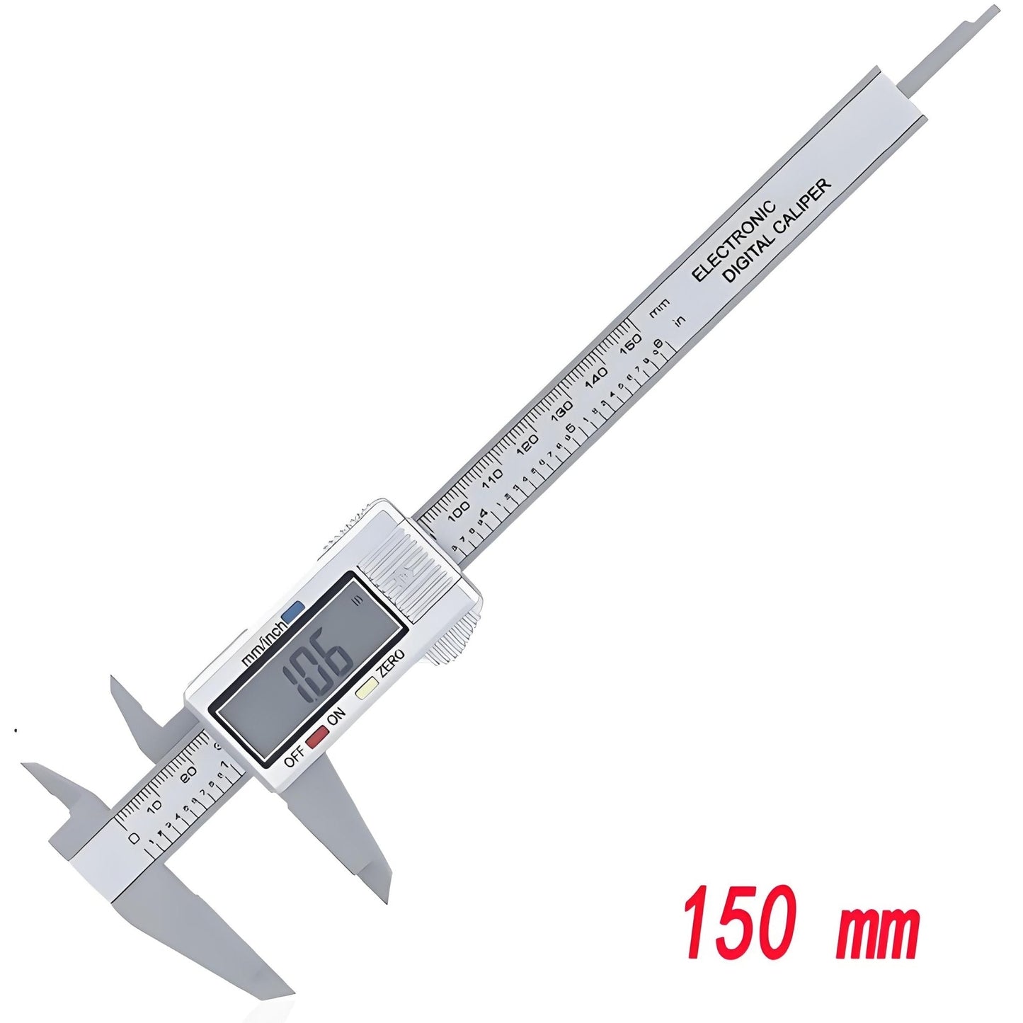 Smart 150mm 100mm Electronic Digital Caliper Carbon Fiber Dial Vernier Caliper Gauge Measuring Tool Digital Ruler