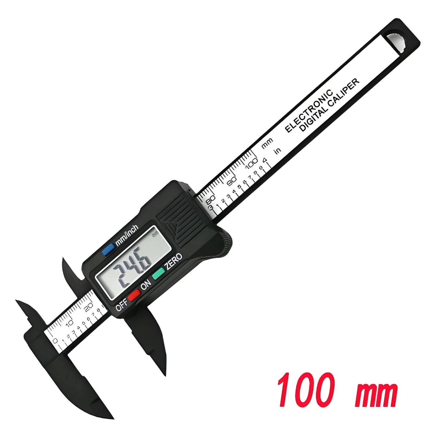 Smart 150mm 100mm Electronic Digital Caliper Carbon Fiber Dial Vernier Caliper Gauge Measuring Tool Digital Ruler