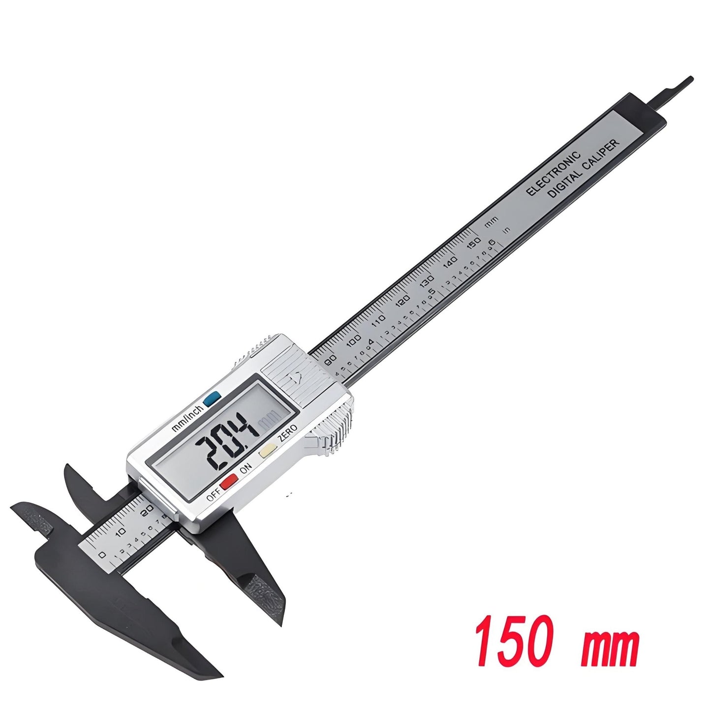 Smart 150mm 100mm Electronic Digital Caliper Carbon Fiber Dial Vernier Caliper Gauge Measuring Tool Digital Ruler