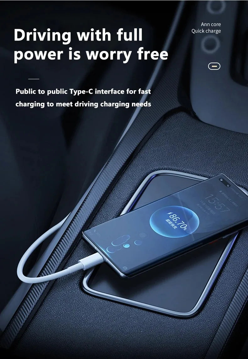 3–4pcs 100W USB Type-C to USB-C Cable | PD Fast Charging Cable for Samsung, Xiaomi, MacBook, Laptop, Phone