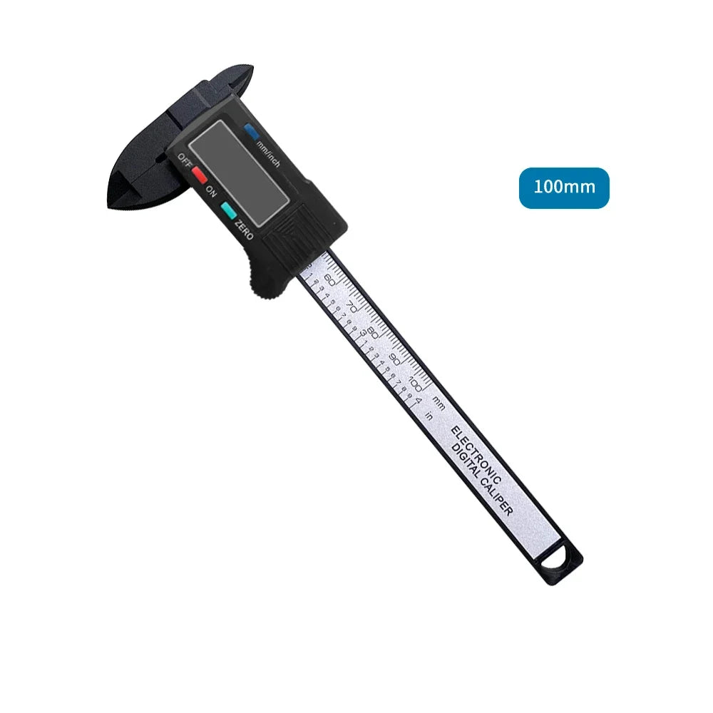 Smart 150mm 100mm Electronic Digital Caliper Carbon Fiber Dial Vernier Caliper Gauge Measuring Tool Digital Ruler