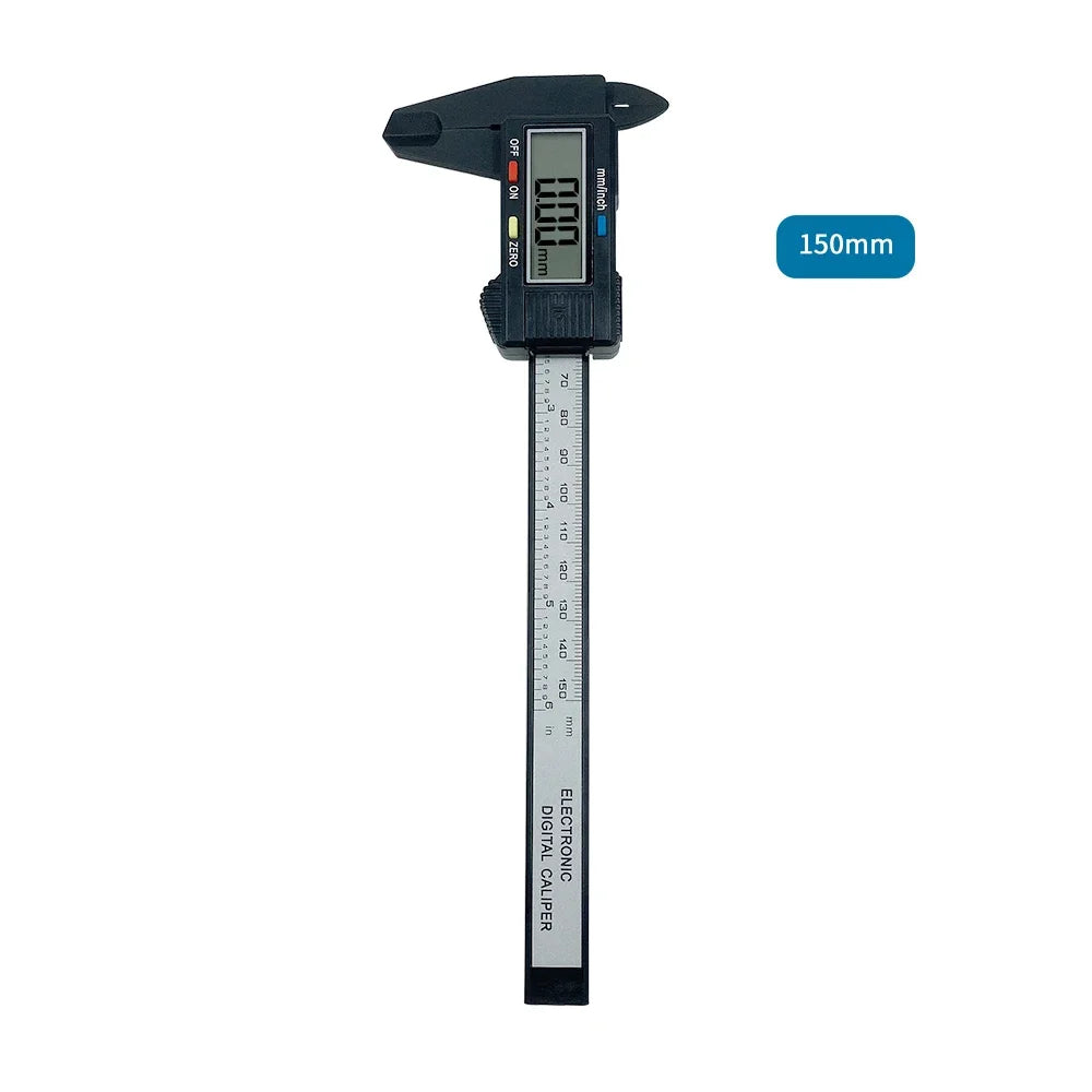 Smart 150mm 100mm Electronic Digital Caliper Carbon Fiber Dial Vernier Caliper Gauge Measuring Tool Digital Ruler