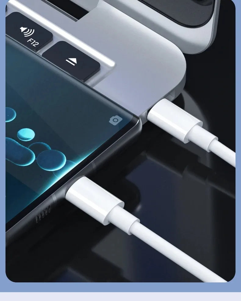 3–4pcs 100W USB Type-C to USB-C Cable | PD Fast Charging Cable for Samsung, Xiaomi, MacBook, Laptop, Phone